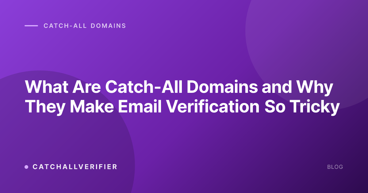 What Are Catch-All Domains and Why They Make Email Verification So Tricky